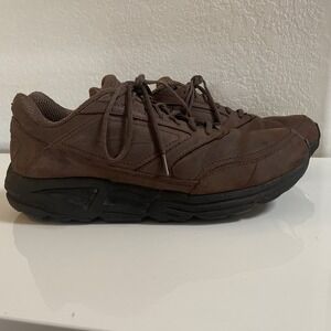 Brooks Mens 11.0 D Addiction Walker Shoes Brown Suede 1100391D221